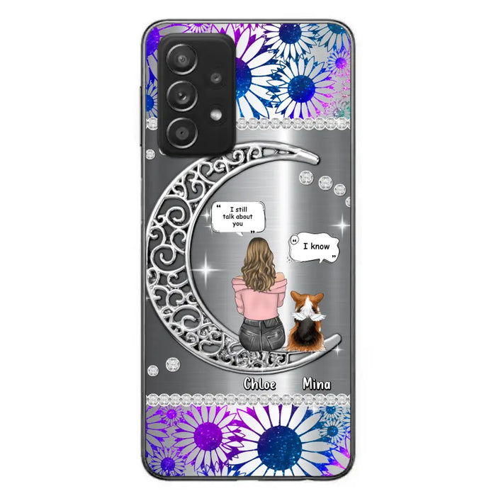 Custom Personalized To The Moon & Back Pet Phone Case - Memorial Gift Idea For Dog/ Cat/ Rabbits Owners - Up to 4 Dogs/ Cats/ Rabbits - Case For iPhone And Samsung