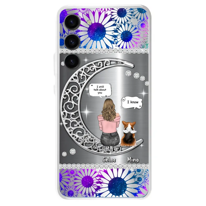 Custom Personalized To The Moon & Back Pet Phone Case - Memorial Gift Idea For Dog/ Cat/ Rabbits Owners - Up to 4 Dogs/ Cats/ Rabbits - Case For iPhone And Samsung