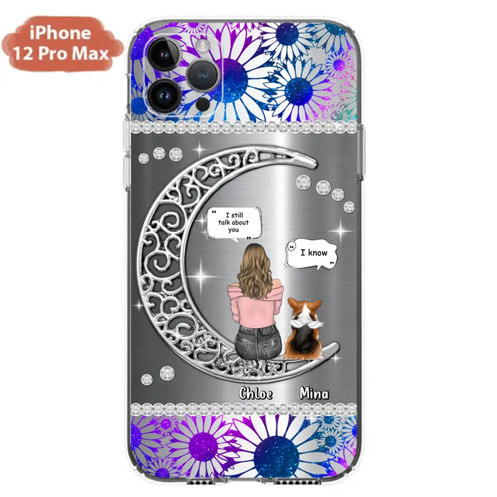 Custom Personalized To The Moon & Back Pet Phone Case - Memorial Gift Idea For Dog/ Cat/ Rabbits Owners - Up to 4 Dogs/ Cats/ Rabbits - Case For iPhone And Samsung