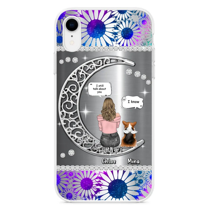 Custom Personalized To The Moon & Back Pet Phone Case - Memorial Gift Idea For Dog/ Cat/ Rabbits Owners - Up to 4 Dogs/ Cats/ Rabbits - Case For iPhone And Samsung