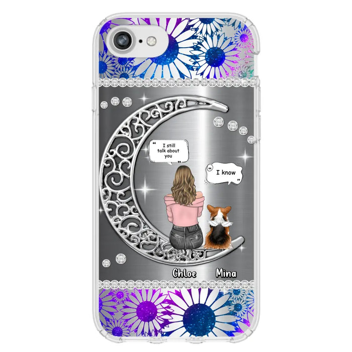 Custom Personalized To The Moon & Back Pet Phone Case - Memorial Gift Idea For Dog/ Cat/ Rabbits Owners - Up to 4 Dogs/ Cats/ Rabbits - Case For iPhone And Samsung