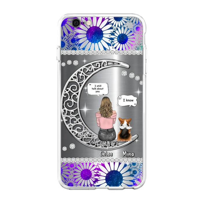 Custom Personalized To The Moon & Back Pet Phone Case - Memorial Gift Idea For Dog/ Cat/ Rabbits Owners - Up to 4 Dogs/ Cats/ Rabbits - Case For iPhone And Samsung