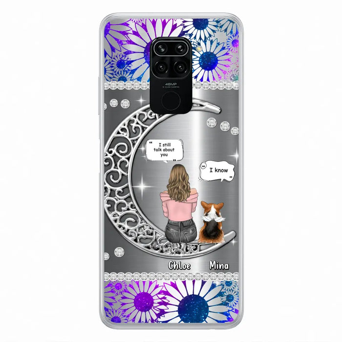 Custom Personalized To The Moon & Back Silver Pet Phone Case - Memorial Gift Idea For Dog/ Cat/ Rabbits Owners - Up to 4 Dogs/ Cats/ Rabbits - Case For Xiaomi/ Oppo/ Huawei