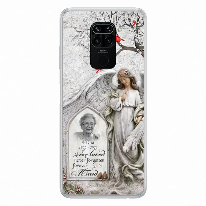 Custom Personalized Angel Memorial Phone Case - Upload Photo - Memorial Gift Idea For Family Member - Always Loved Never Forgotten Forever Missed - Case For Xiaomi/ Oppo/ Huawei