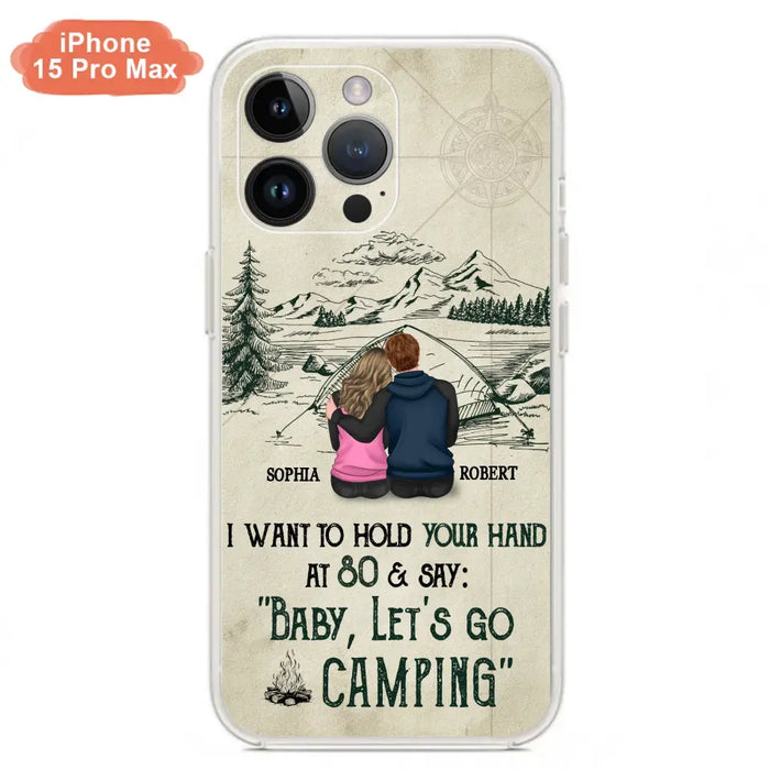 Custom Personalized Couple Phone Case - Gift Idea For Couple - Case For iPhone/Samsung - Baby Let's Go Camping