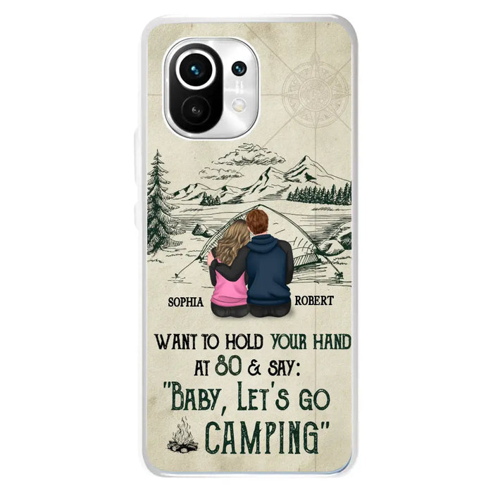 Custom Personalized Couple Phone Case - Gift Idea For Couple - Case For Oppo/Xiaomi/Huawei - Baby Let's Go Camping