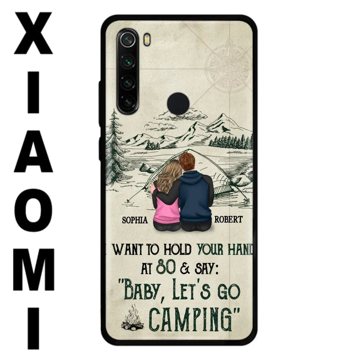 Custom Personalized Couple Phone Case - Gift Idea For Couple - Case For Oppo/Xiaomi/Huawei - Baby Let's Go Camping