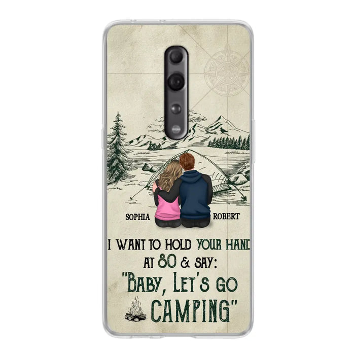 Custom Personalized Couple Phone Case - Gift Idea For Couple - Case For Oppo/Xiaomi/Huawei - Baby Let's Go Camping