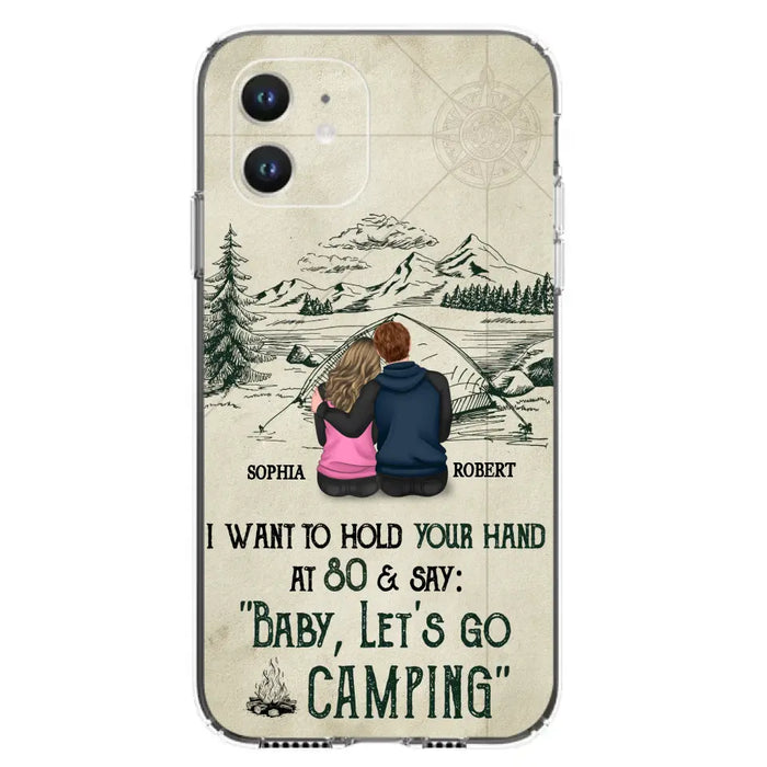 Custom Personalized Couple Phone Case - Gift Idea For Couple - Case For iPhone/Samsung - Baby Let's Go Camping