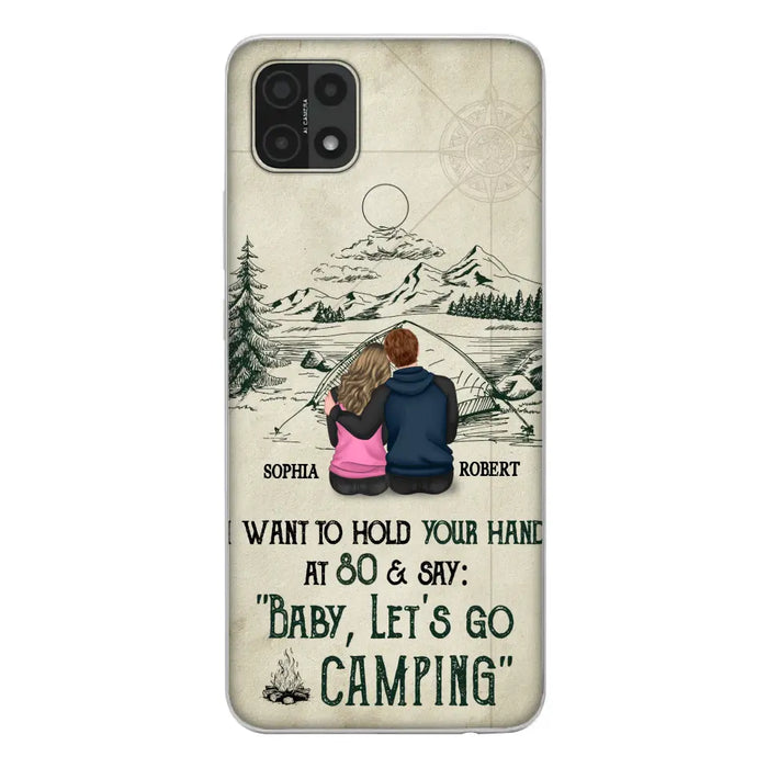 Custom Personalized Couple Phone Case - Gift Idea For Couple - Case For Oppo/Xiaomi/Huawei - Baby Let's Go Camping