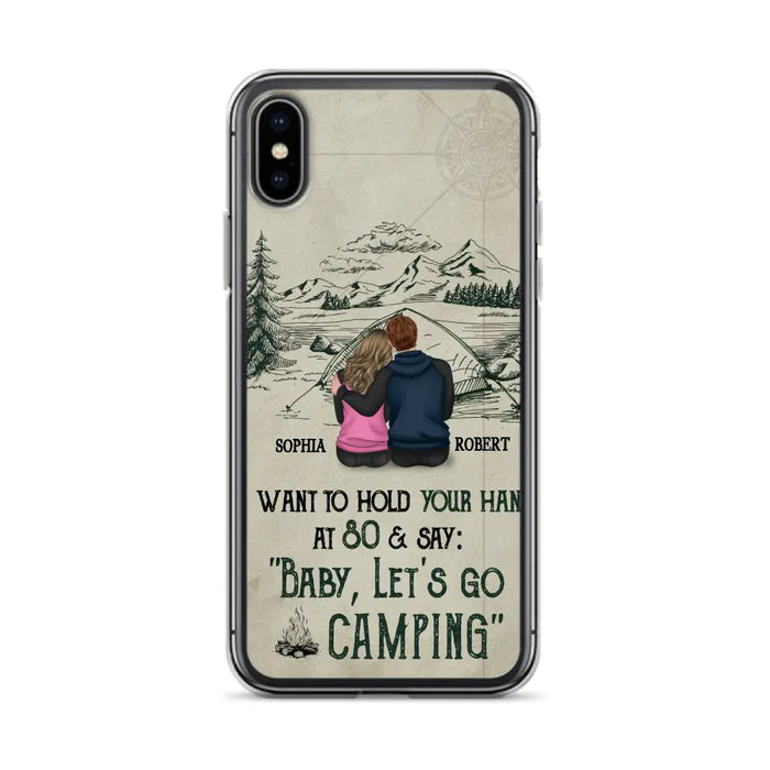 Custom Personalized Couple Phone Case - Gift Idea For Couple - Case For iPhone/Samsung - Baby Let's Go Camping