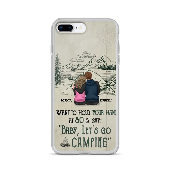 Custom Personalized Couple Phone Case - Gift Idea For Couple - Case For iPhone/Samsung - Baby Let's Go Camping