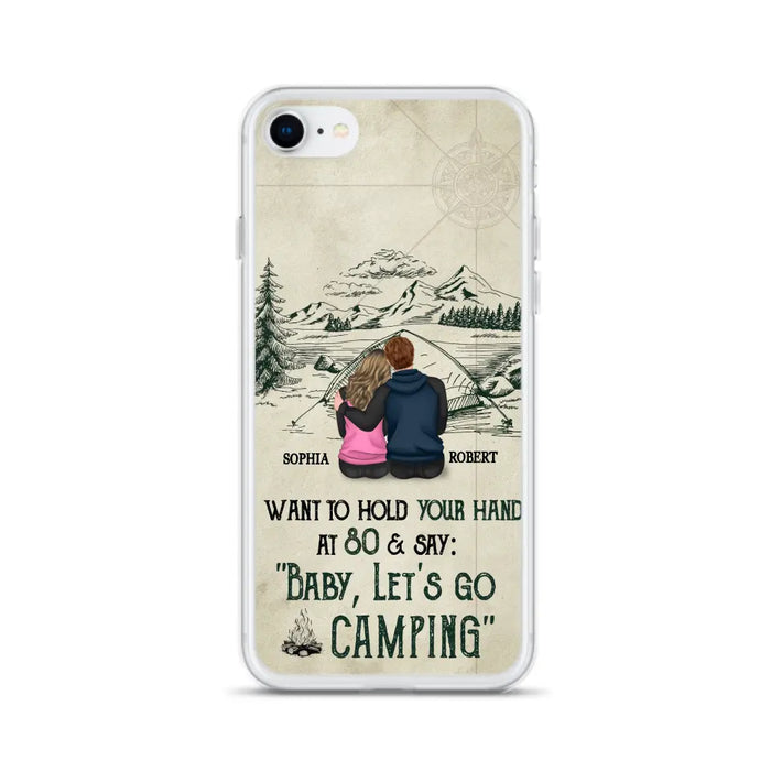 Custom Personalized Couple Phone Case - Gift Idea For Couple - Case For iPhone/Samsung - Baby Let's Go Camping