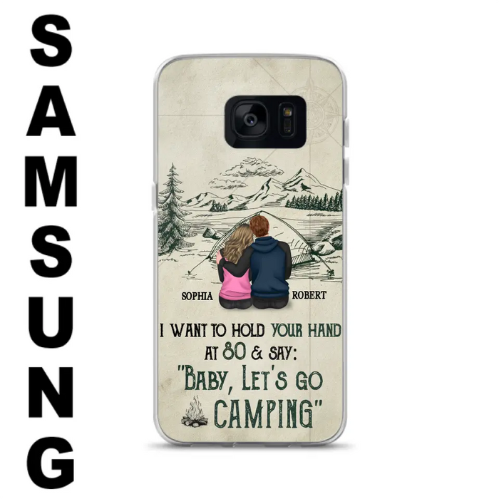 Custom Personalized Couple Phone Case - Gift Idea For Couple - Case For iPhone/Samsung - Baby Let's Go Camping