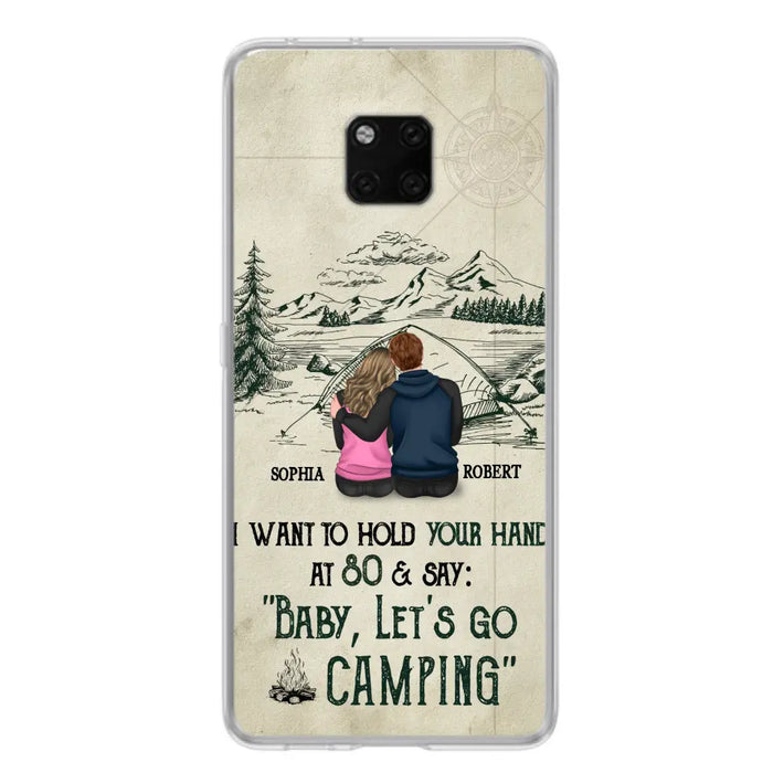 Custom Personalized Couple Phone Case - Gift Idea For Couple - Case For Oppo/Xiaomi/Huawei - Baby Let's Go Camping