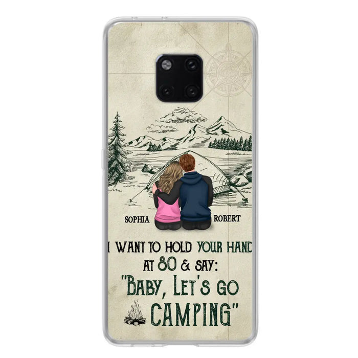 Custom Personalized Couple Phone Case - Gift Idea For Couple - Case For Oppo/Xiaomi/Huawei - Baby Let's Go Camping