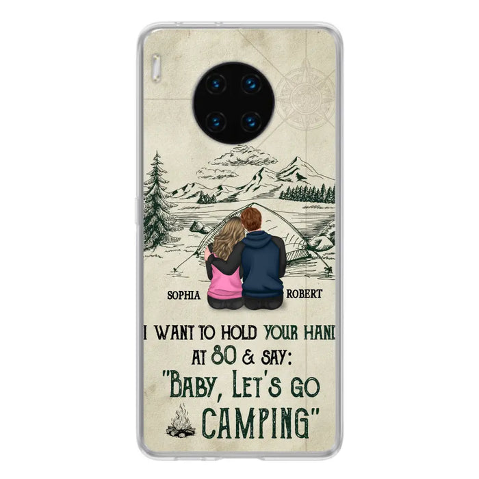 Custom Personalized Couple Phone Case - Gift Idea For Couple - Case For Oppo/Xiaomi/Huawei - Baby Let's Go Camping