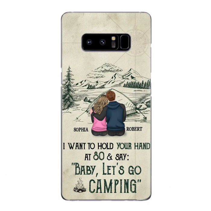 Custom Personalized Couple Phone Case - Gift Idea For Couple - Case For iPhone/Samsung - Baby Let's Go Camping