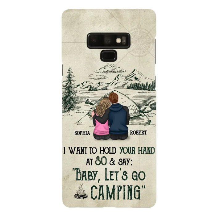 Custom Personalized Couple Phone Case - Gift Idea For Couple - Case For iPhone/Samsung - Baby Let's Go Camping