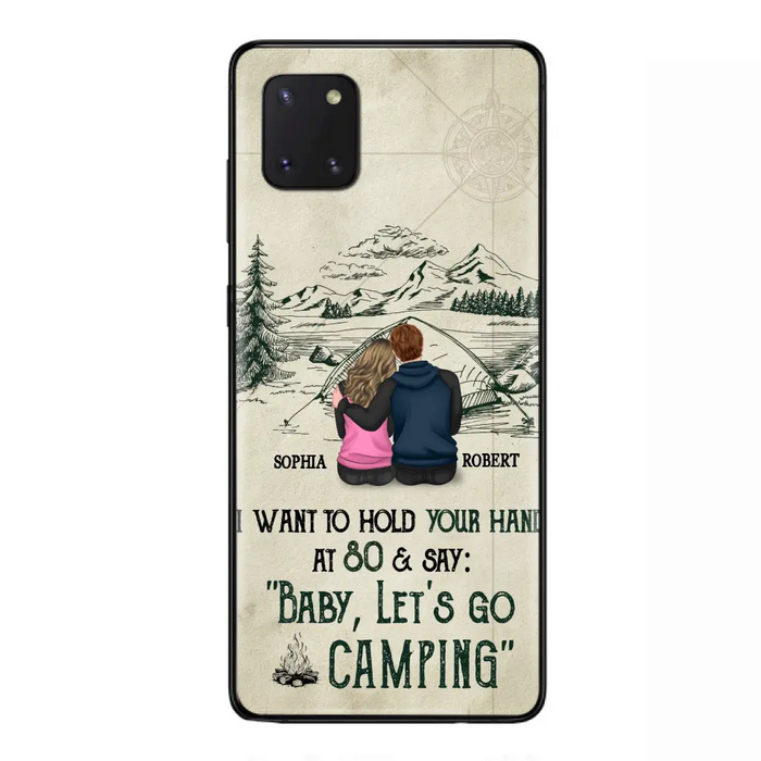 Custom Personalized Couple Phone Case - Gift Idea For Couple - Case For iPhone/Samsung - Baby Let's Go Camping