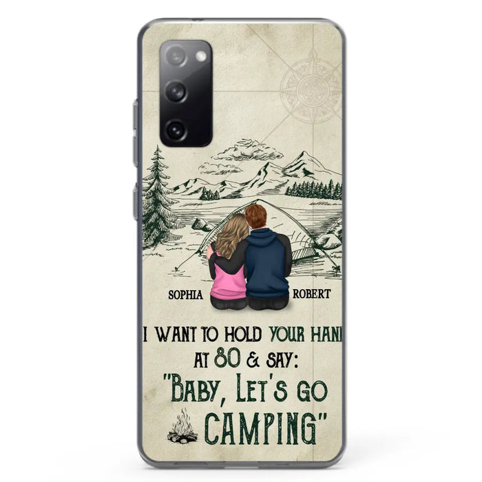 Custom Personalized Couple Phone Case - Gift Idea For Couple - Case For iPhone/Samsung - Baby Let's Go Camping