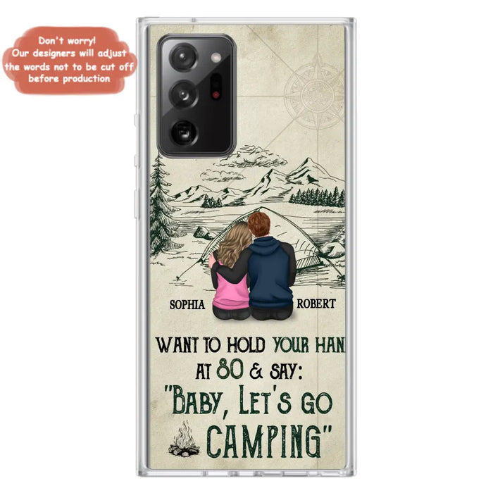 Custom Personalized Couple Phone Case - Gift Idea For Couple - Case For iPhone/Samsung - Baby Let's Go Camping