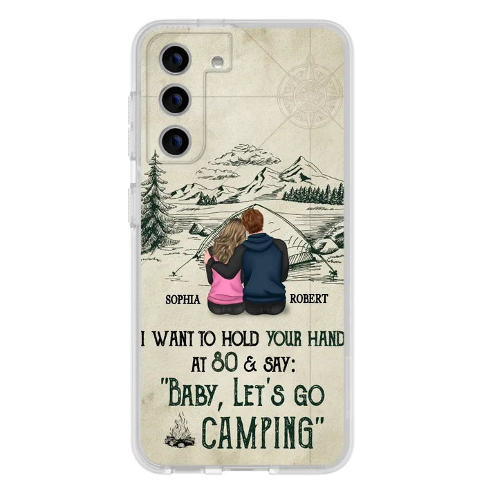 Custom Personalized Couple Phone Case - Gift Idea For Couple - Case For iPhone/Samsung - Baby Let's Go Camping