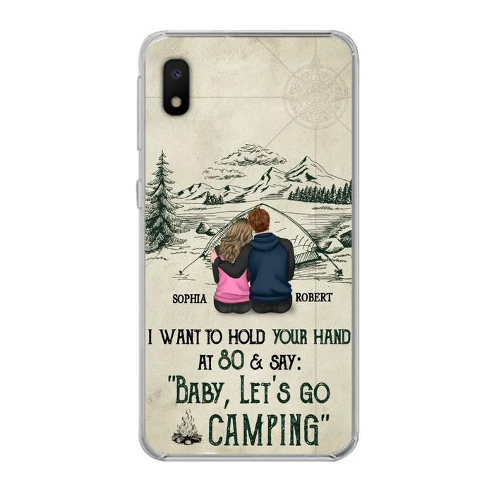 Custom Personalized Couple Phone Case - Gift Idea For Couple - Case For iPhone/Samsung - Baby Let's Go Camping