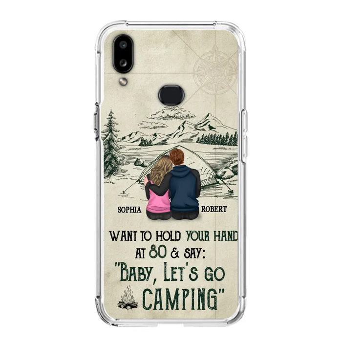 Custom Personalized Couple Phone Case - Gift Idea For Couple - Case For iPhone/Samsung - Baby Let's Go Camping