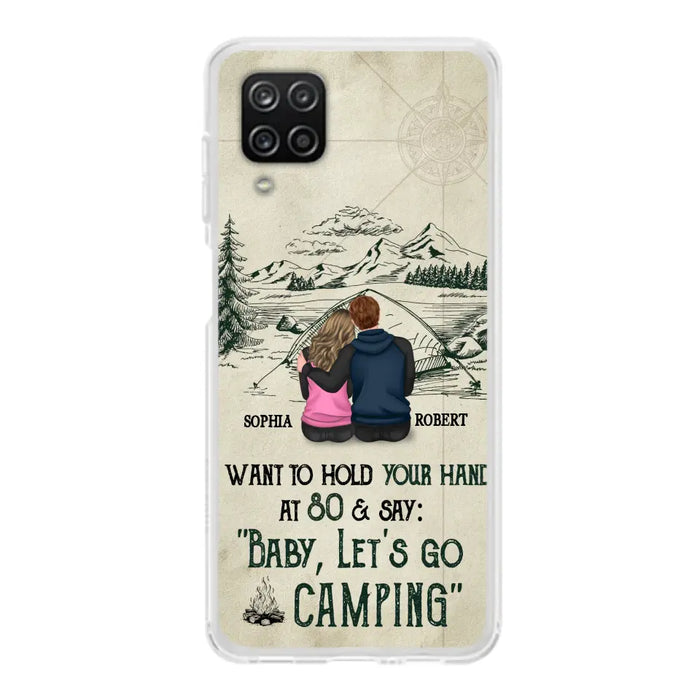 Custom Personalized Couple Phone Case - Gift Idea For Couple - Case For iPhone/Samsung - Baby Let's Go Camping