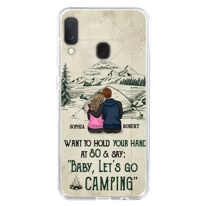 Custom Personalized Couple Phone Case - Gift Idea For Couple - Case For iPhone/Samsung - Baby Let's Go Camping