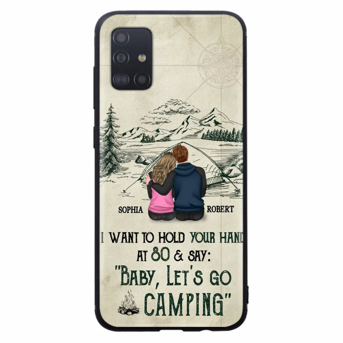 Custom Personalized Couple Phone Case - Gift Idea For Couple - Case For iPhone/Samsung - Baby Let's Go Camping