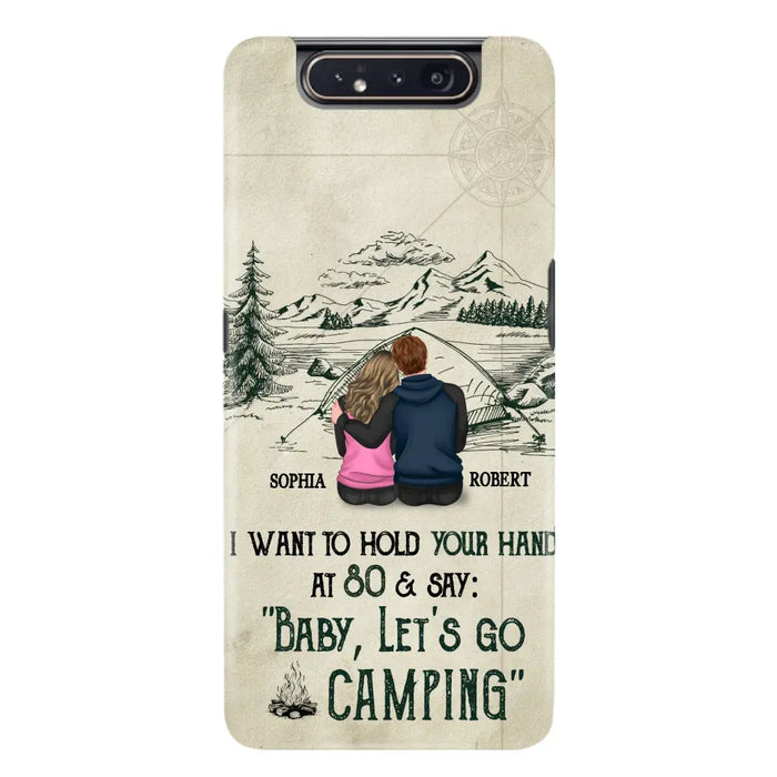 Custom Personalized Couple Phone Case - Gift Idea For Couple - Case For iPhone/Samsung - Baby Let's Go Camping