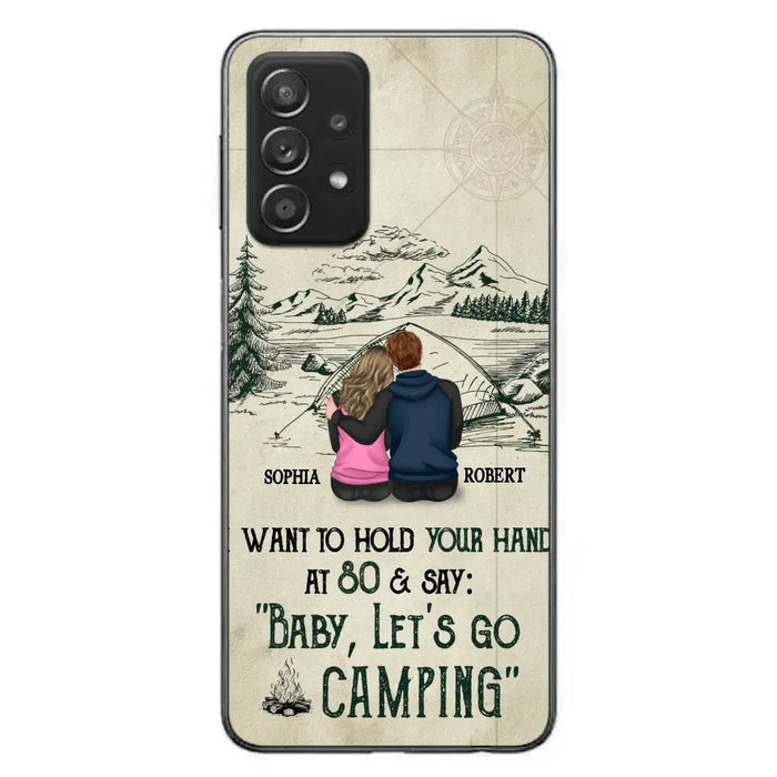 Custom Personalized Couple Phone Case - Gift Idea For Couple - Case For iPhone/Samsung - Baby Let's Go Camping