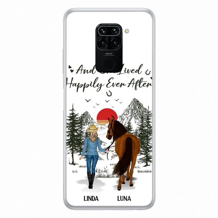 Custom Personalized Horse Girl Phone Case - Gift Idea For Horse Mom/ Horse Lover - And She Lived Happily Ever After - Case For Xiaomi/ Oppo/ Huawei