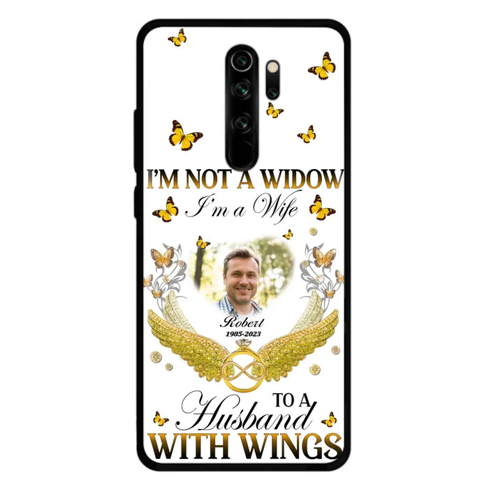 Custom Personalized Memorial Husband Phone Case - Memorial Gift Idea - I'm Not A Widow I'm A Wife To A Husband With Wings - Case For Xiaomi/ Oppo/ Huawei