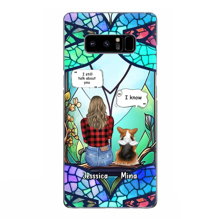 Custom Personalized Memorial Pet Phone Case - Memorial Gift Idea For Dog/ Cat/ Rabbits Owners - Up to 3 Dogs/ Cats/ Rabbits - Case For iPhone And Samsung