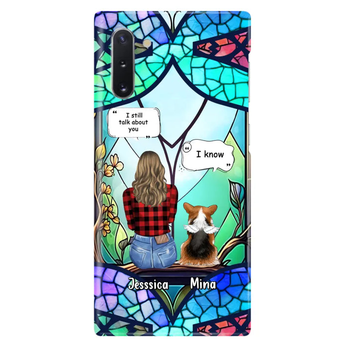 Custom Personalized Memorial Pet Phone Case - Memorial Gift Idea For Dog/ Cat/ Rabbits Owners - Up to 3 Dogs/ Cats/ Rabbits - Case For iPhone And Samsung