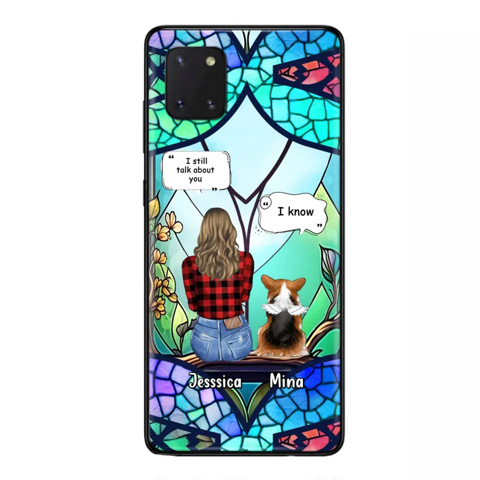 Custom Personalized Memorial Pet Phone Case - Memorial Gift Idea For Dog/ Cat/ Rabbits Owners - Up to 3 Dogs/ Cats/ Rabbits - Case For iPhone And Samsung