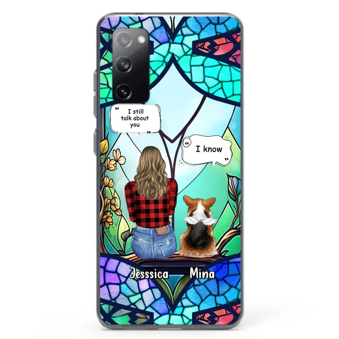 Custom Personalized Memorial Pet Phone Case - Memorial Gift Idea For Dog/ Cat/ Rabbits Owners - Up to 3 Dogs/ Cats/ Rabbits - Case For iPhone And Samsung