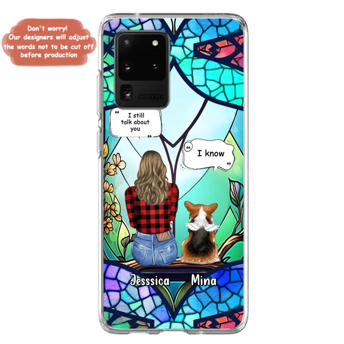 Custom Personalized Memorial Pet Phone Case - Memorial Gift Idea For Dog/ Cat/ Rabbits Owners - Up to 3 Dogs/ Cats/ Rabbits - Case For iPhone And Samsung