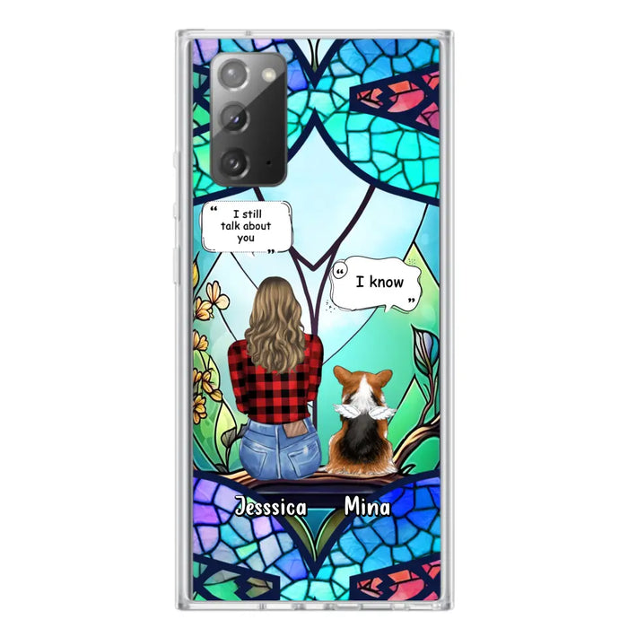 Custom Personalized Memorial Pet Phone Case - Memorial Gift Idea For Dog/ Cat/ Rabbits Owners - Up to 3 Dogs/ Cats/ Rabbits - Case For iPhone And Samsung