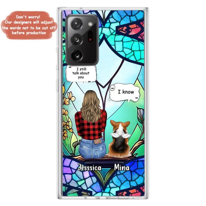 Custom Personalized Memorial Pet Phone Case - Memorial Gift Idea For Dog/ Cat/ Rabbits Owners - Up to 3 Dogs/ Cats/ Rabbits - Case For iPhone And Samsung