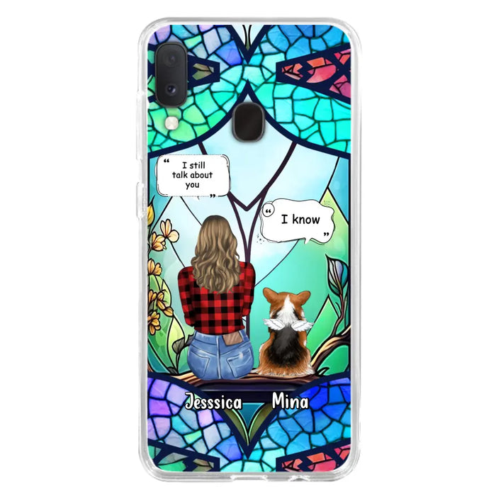 Custom Personalized Memorial Pet Phone Case - Memorial Gift Idea For Dog/ Cat/ Rabbits Owners - Up to 3 Dogs/ Cats/ Rabbits - Case For iPhone And Samsung