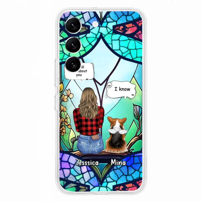 Custom Personalized Memorial Pet Phone Case - Memorial Gift Idea For Dog/ Cat/ Rabbits Owners - Up to 3 Dogs/ Cats/ Rabbits - Case For iPhone And Samsung