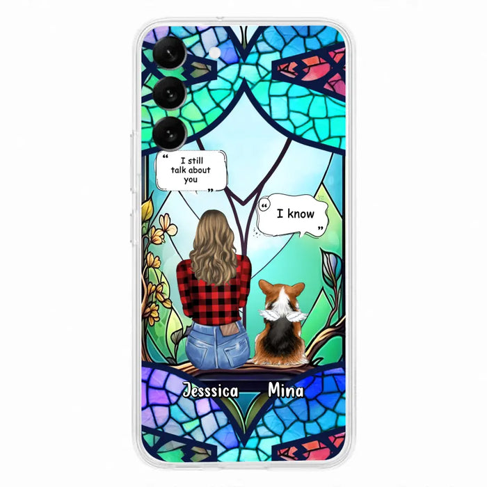 Custom Personalized Memorial Pet Phone Case - Memorial Gift Idea For Dog/ Cat/ Rabbits Owners - Up to 3 Dogs/ Cats/ Rabbits - Case For iPhone And Samsung