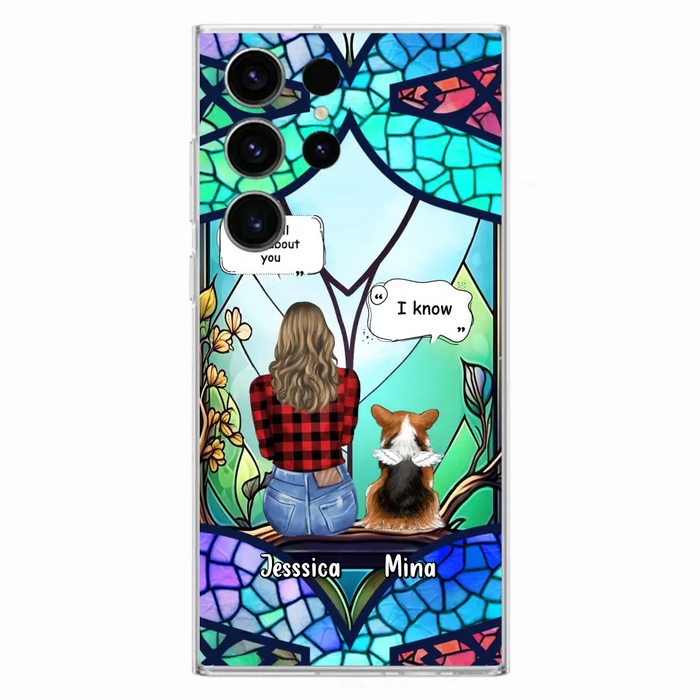 Custom Personalized Memorial Pet Phone Case - Memorial Gift Idea For Dog/ Cat/ Rabbits Owners - Up to 3 Dogs/ Cats/ Rabbits - Case For iPhone And Samsung