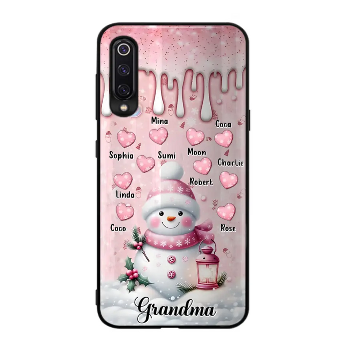 Custom Personalized Snowman Grandma Phone Case - Christmas Gift Idea For Grandma - Up to 10 Kids - Case For Oppo/Xiaomi/Huawei - Grandma