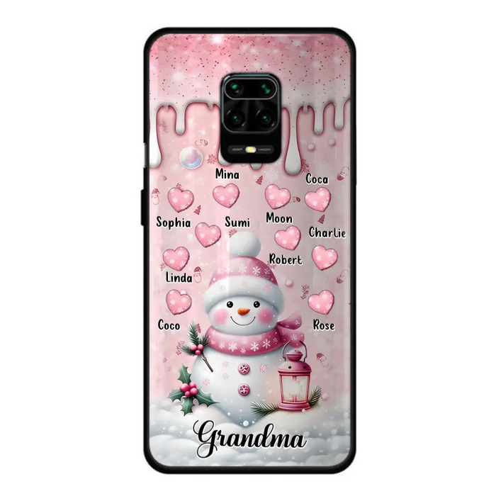 Custom Personalized Snowman Grandma Phone Case - Christmas Gift Idea For Grandma - Up to 10 Kids - Case For Oppo/Xiaomi/Huawei - Grandma