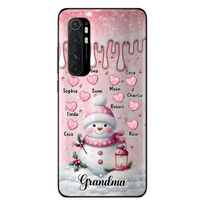 Custom Personalized Snowman Grandma Phone Case - Christmas Gift Idea For Grandma - Up to 10 Kids - Case For Oppo/Xiaomi/Huawei - Grandma